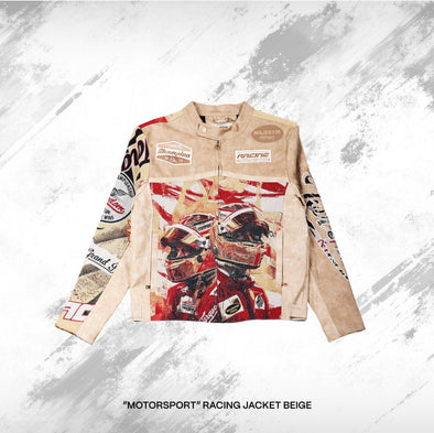 Majestik Racing Jacket (Beige)