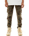 KDNK Double Cargo Skinny Jean (Wood Camo)