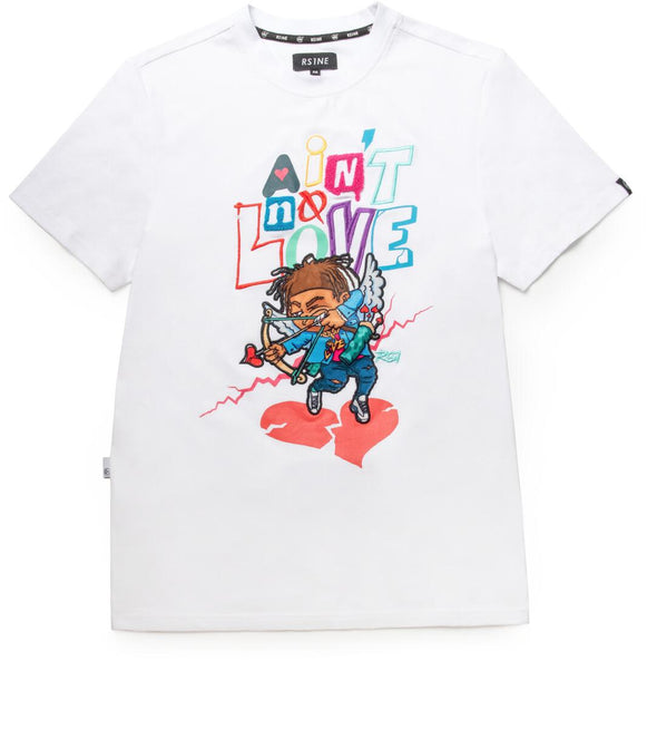 RS1NE Ain't No Love Embroidered Patch Tee (White)