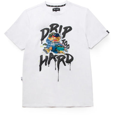 RS1NE Drip Too Hard Embroidered Patch Tee (White)