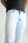 Spark Ice Blue Ripped Jean