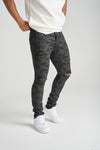 Spark Ripped Twill Pant (Black Camo)