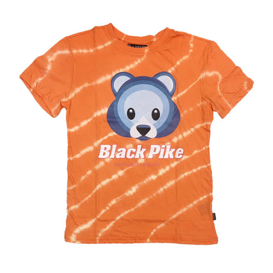 Black Pike Bear Tie Dye Tee (Orange)
