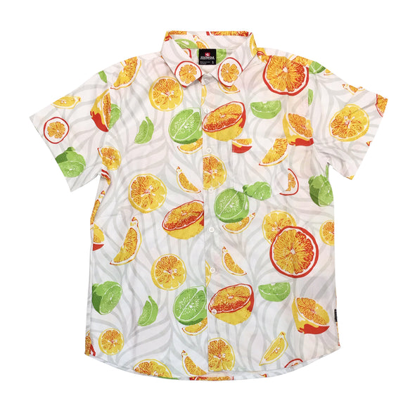 South Pole Fruit Woven Short Sleeve Shirt - Fashion Landmarks