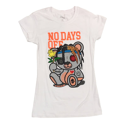 3Forty No Days Off Woman Graphic Tee (White)