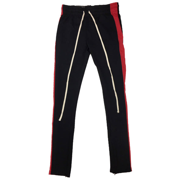 Royal Blue Single Strip Track Pant (Black/Red) - Fashion Landmarks