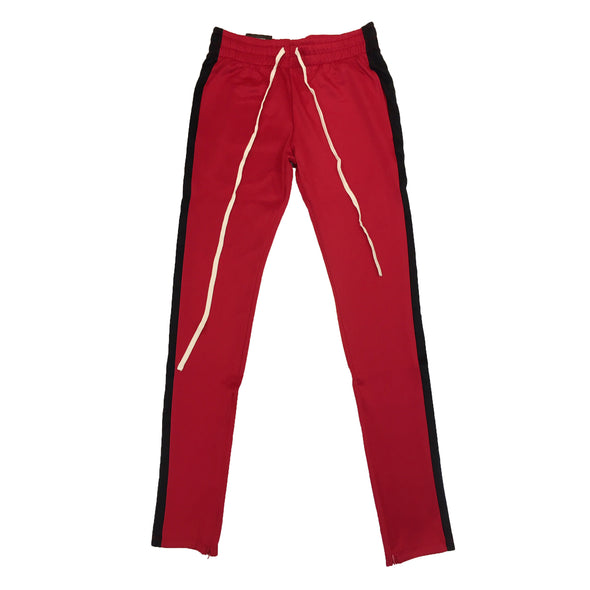 Royal Blue Single Strip Track Pant (Red/Black)
