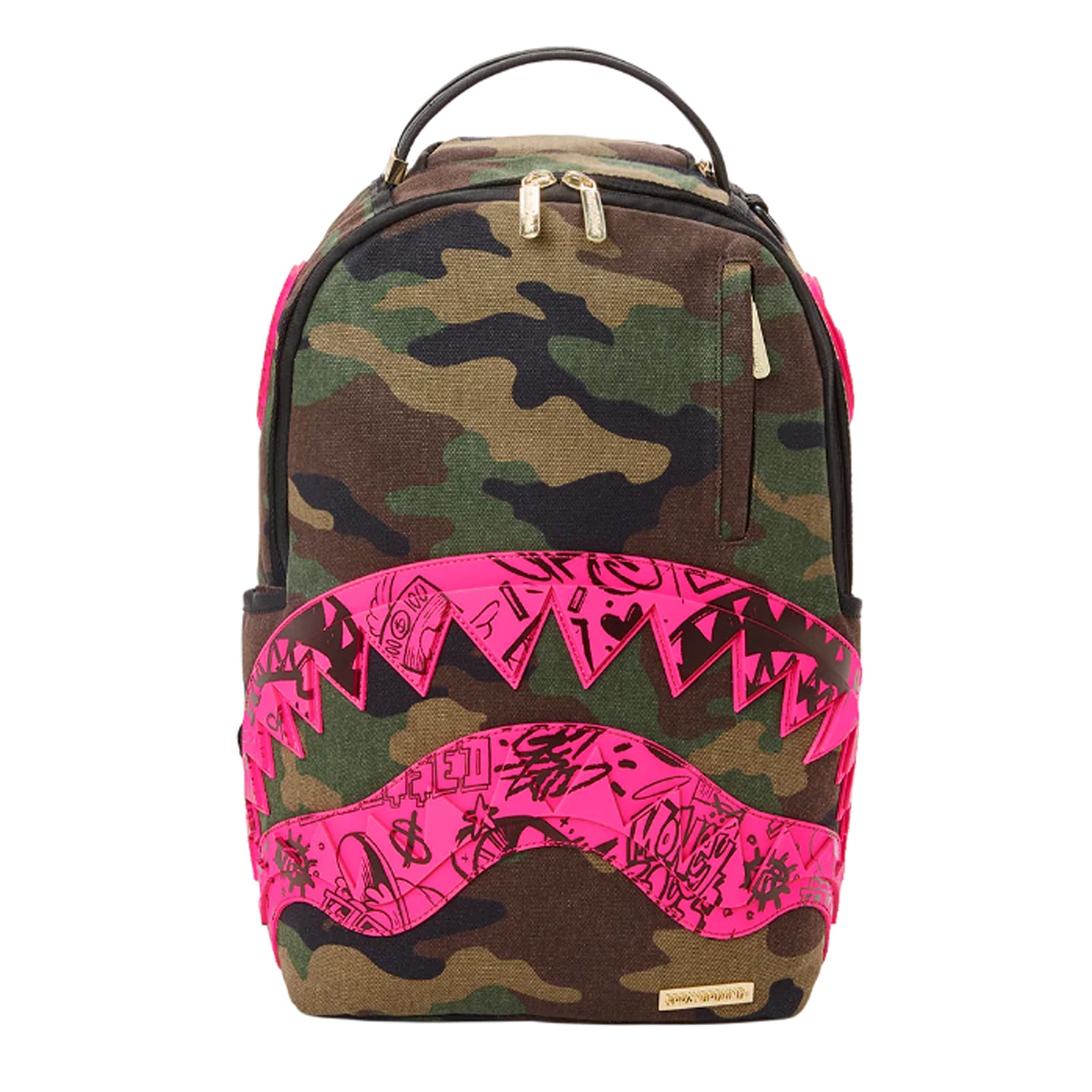 SPRAYGROUND: backpack in vegan leather with shark mouth - Grey