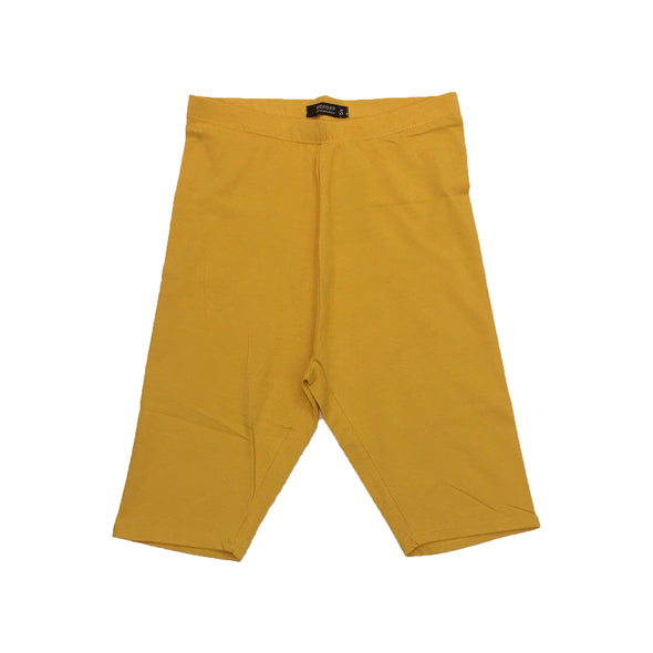 Red Fox Women's Biker Short (Mustard) - Fashion Landmarks