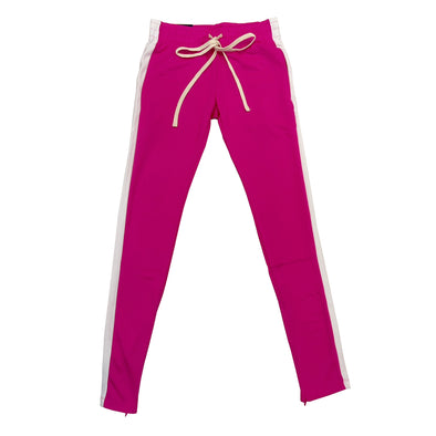 Royal Blue Single Strip Track Pant(Neon Pink/White)