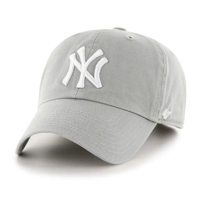 47 Brand CLEAN UP New York Yankees Grey Dad Hat