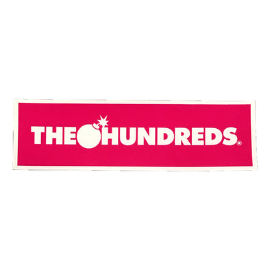 The Hundreds Logo Sticker (Pink) - Fashion Landmarks