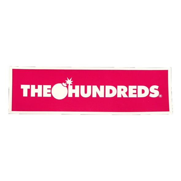 The Hundreds Logo Sticker (Pink) - Fashion Landmarks