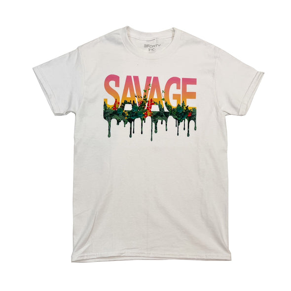 3Forty Savage Tee (White) - UPSTREAMERS
