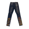 Spark Paint Ripped Jean (Black)
