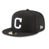 New Era 59Fifty Cleveland Indians Fitted Hat (Black/White)