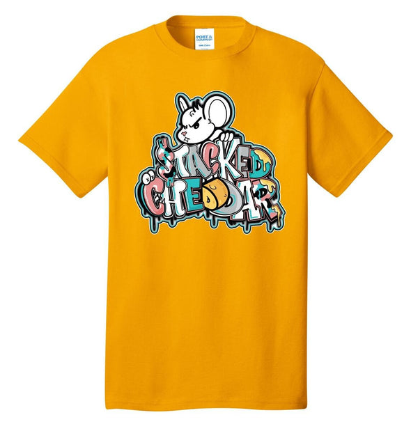 5 Pointz Stacked Cheddar Tee (Gold) - UPSTREAMERS