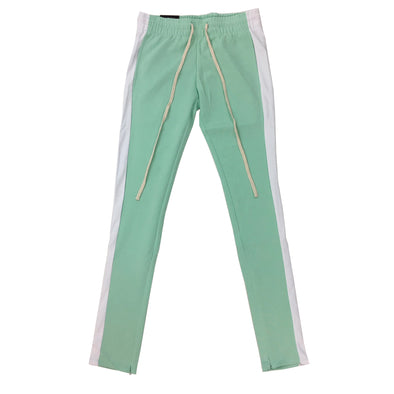 Royal Blue Single Strip Track Pant (Mint/White) - Fashion Landmarks