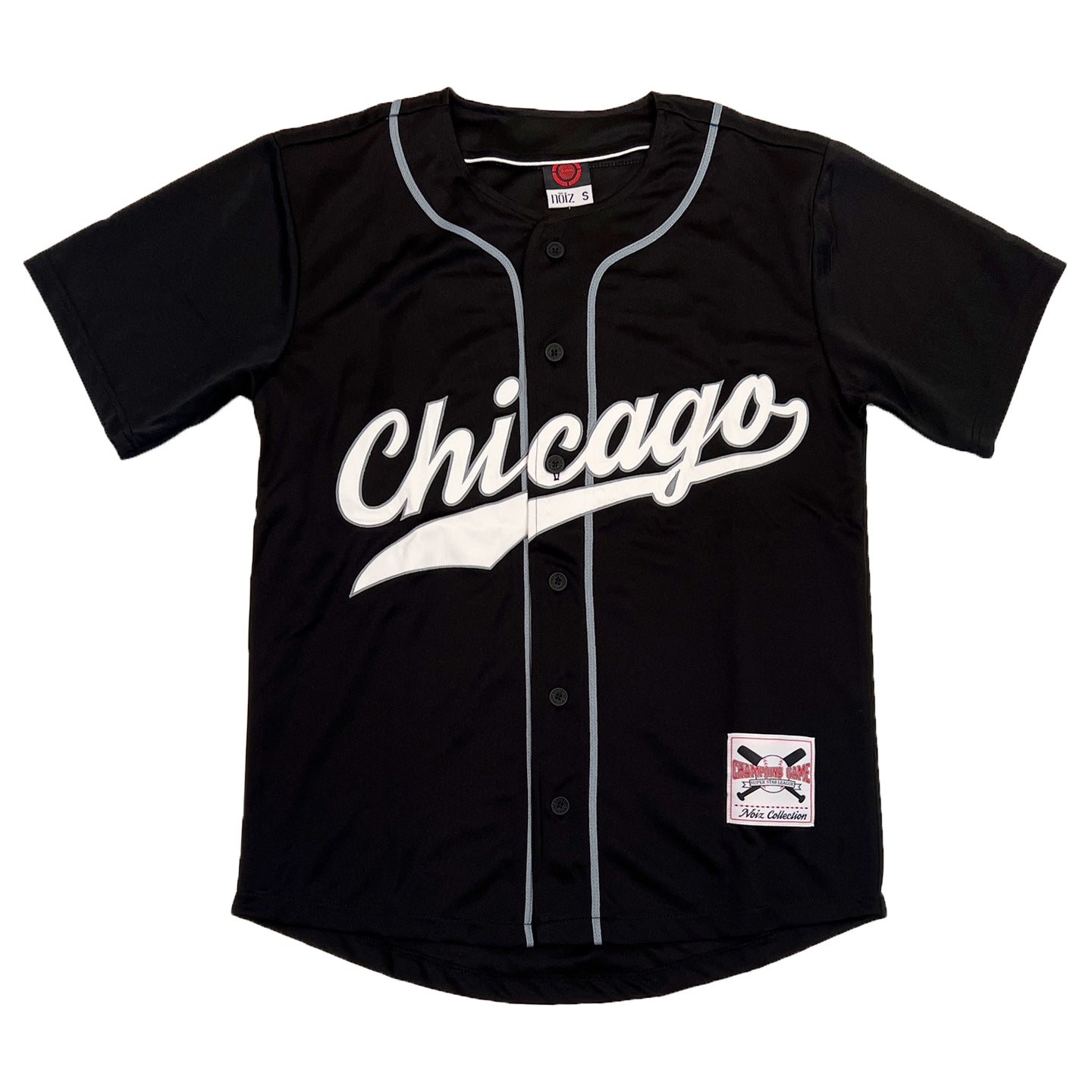 Noiz Chicago Baseball Jersey (Black/White) XL