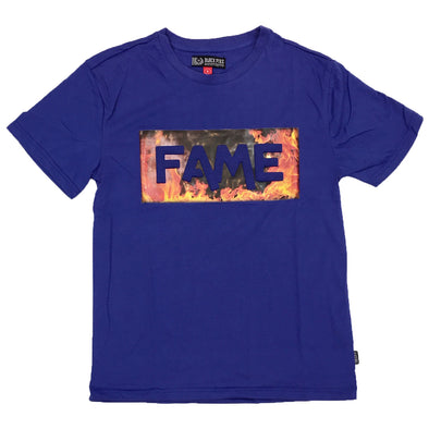 Black Pike Fame Embossed Tee (Blue)