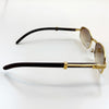Upstreamers Gold Frame Sunglasses (Square)