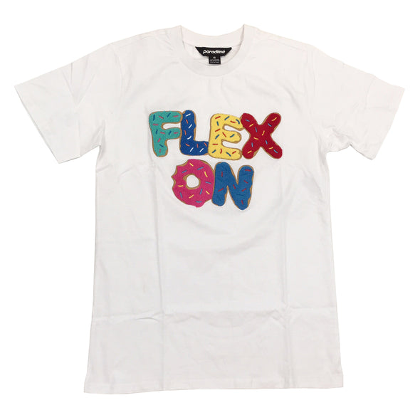Paradime Flex On Chenille Patch Tee (White) / $16.99 2 for $30