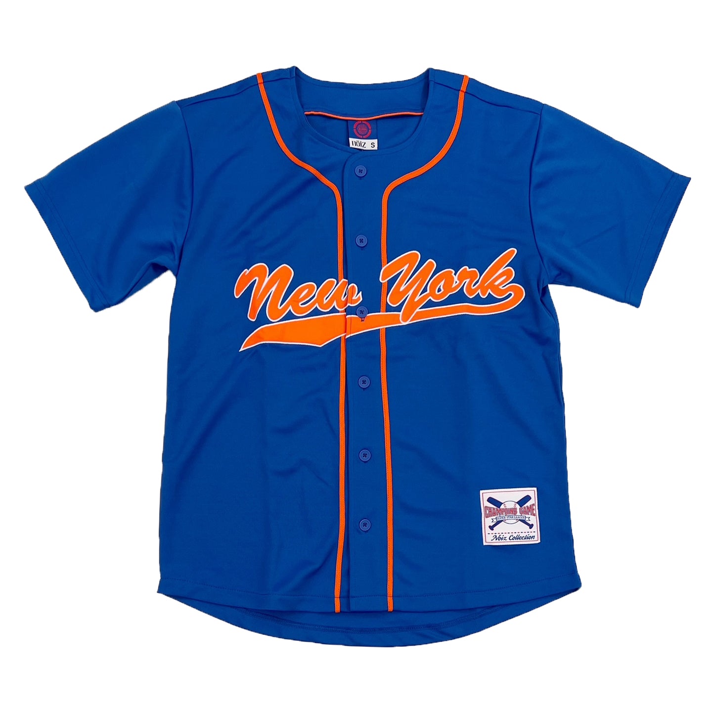 Men's New York Knicks Starter Royal/Orange Baseball Jersey