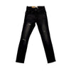 Royal Blue Ripped Skinny Jean (Washed Black)