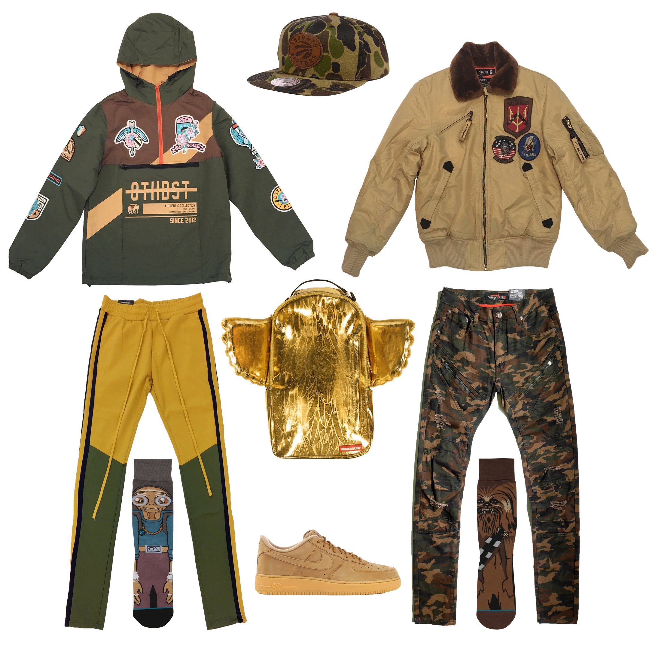 Nike air force 1 flax outfit online