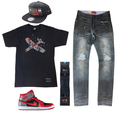 Air Jordan 1 Mid Fire Red Outfit - Fashion Landmarks