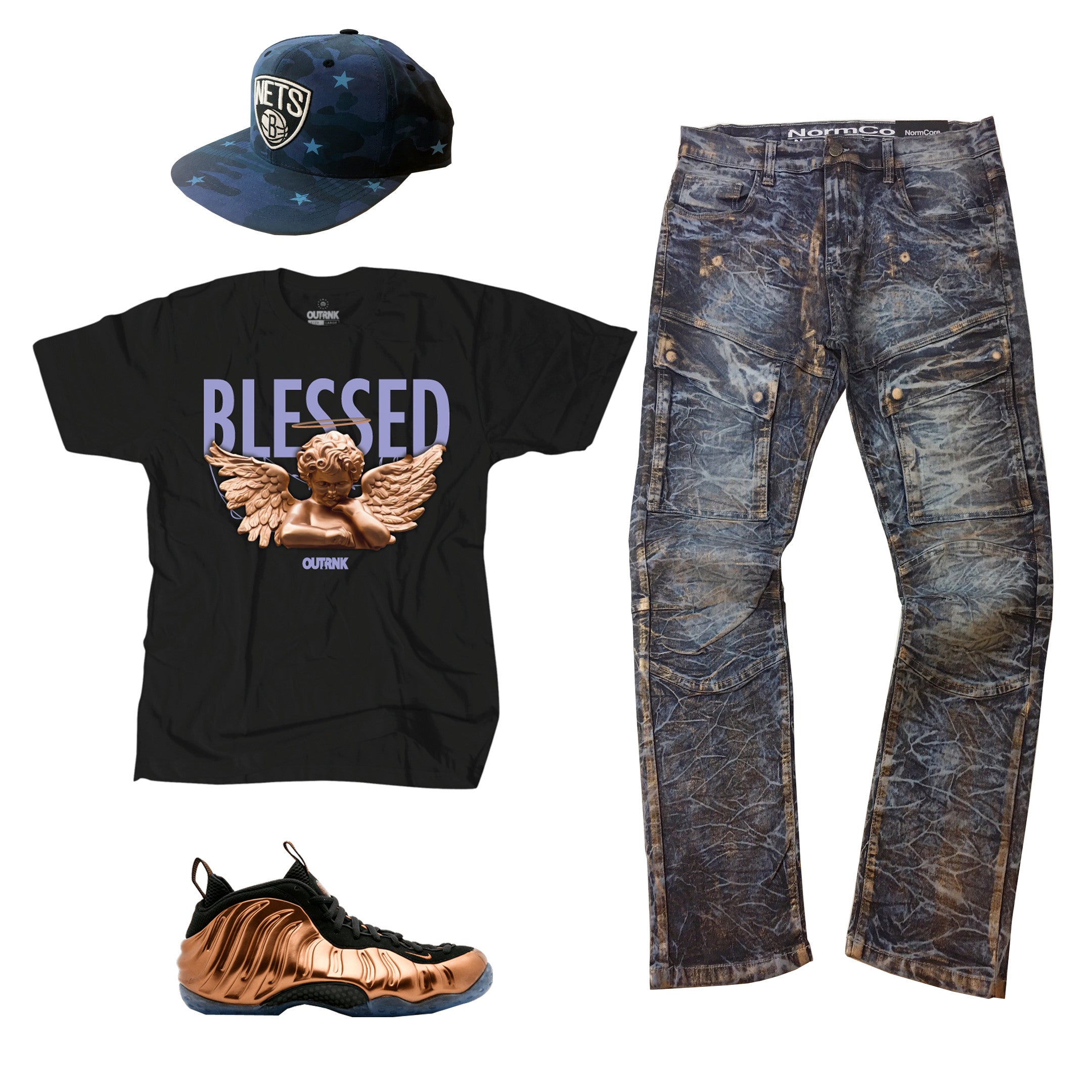 Nike Air Foamposite One Copper Outfit