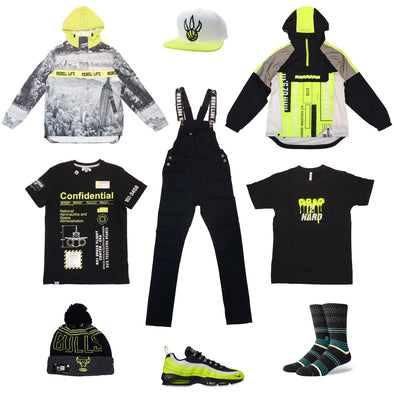 Nike Air Max 95 Volt/Black Outfit - Fashion Landmarks