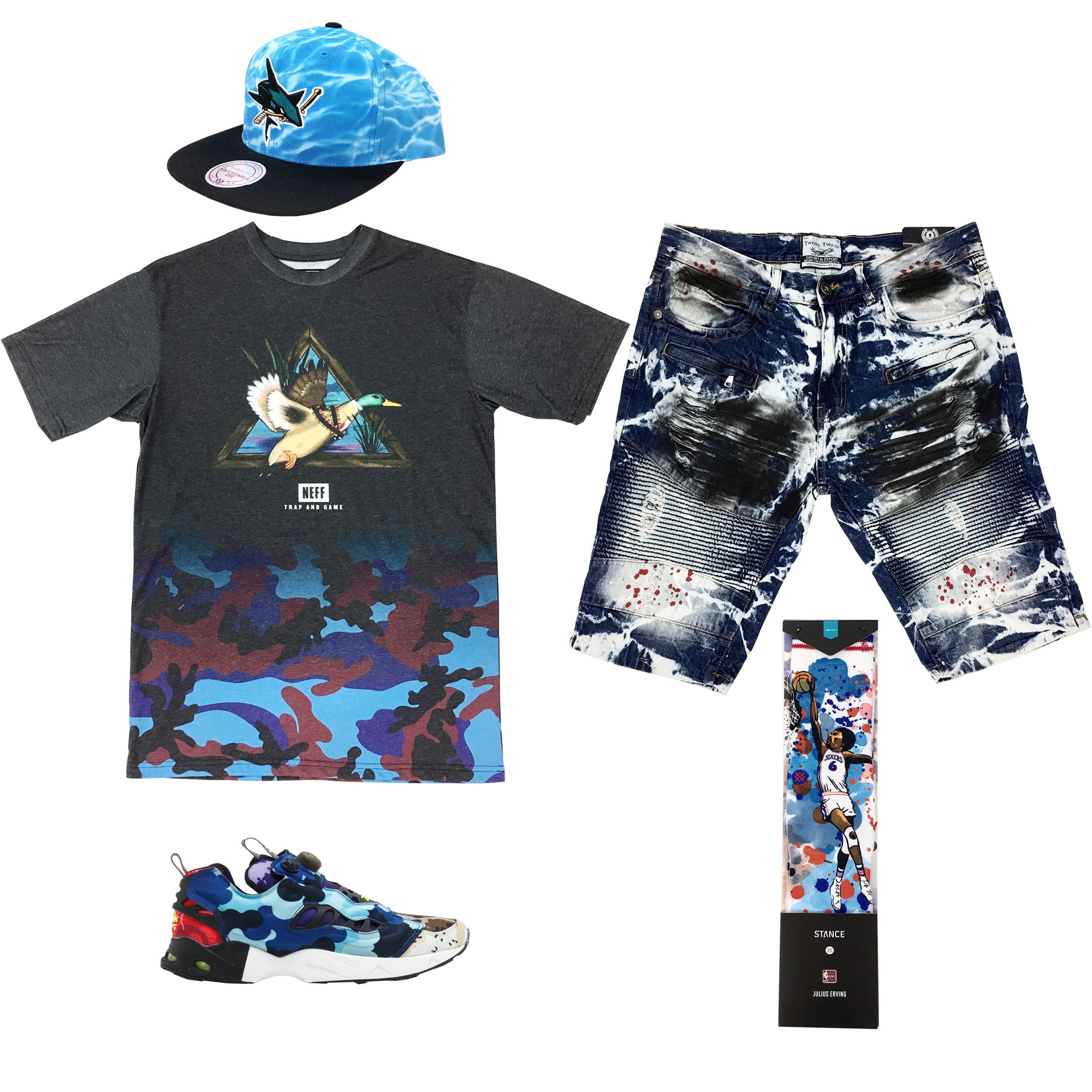 Reebok camo pump fury store