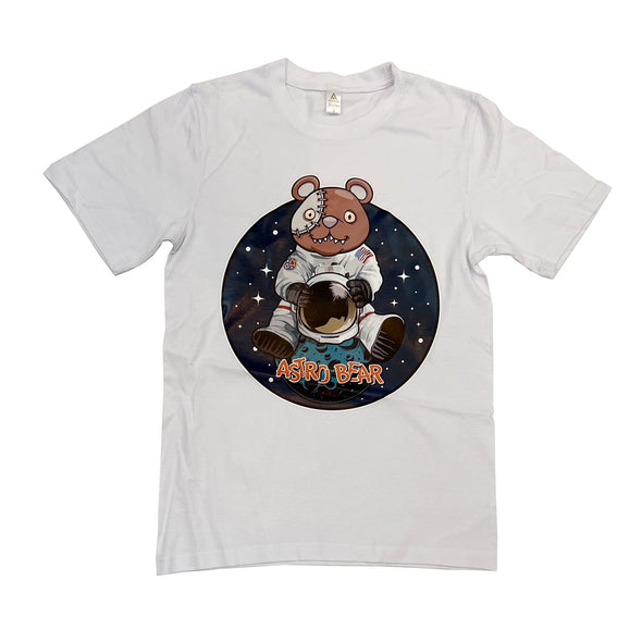 Access Astro Bear Graphic Tee (White) - UPSTREAMERS
