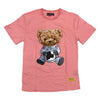 Black Pike Bear Chenille Patch Tee (Pink) - UPSTREAMERS