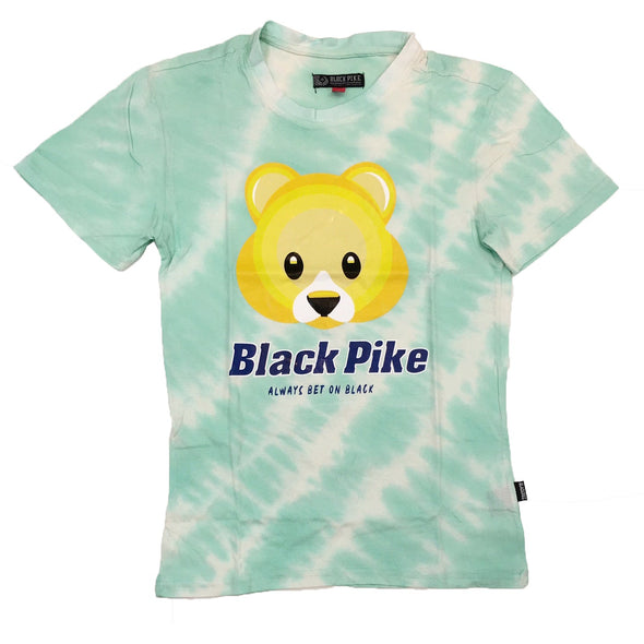 Black Pike Bear Tie Dye Tee (Mint) - UPSTREAMERS