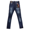 Black Pike Ripped Jean (Indigo) - UPSTREAMERS