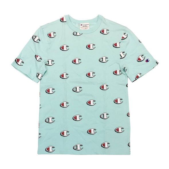 CHAMPION LIFE SCRIBBLE LOGO TEE (Mint) - UPSTREAMERS