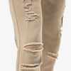 Copper Rivet Ripped Slim Jean (Khaki) - UPSTREAMERS