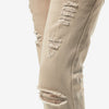 Copper Rivet Ripped Slim Jean (Khaki) - UPSTREAMERS