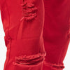 Copper Rivet Ripped Slim Jean (Red) - UPSTREAMERS