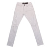 Copper Rivet Ripped Slim Jean (White) - UPSTREAMERS