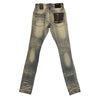 Copper Rivet Washed Ripped Wrinkle Jean (Dirty Tint Blue) - UPSTREAMERS