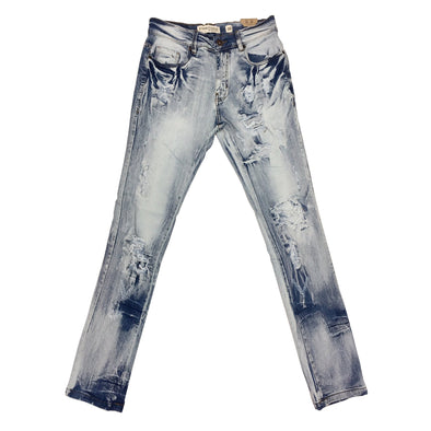 Evolution Ripped Jean (Ice Blue) - UPSTREAMERS