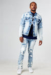 FWRD Painted Biker Slim Jean (Ice Blue) - UPSTREAMERS