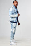 FWRD Painted Biker Slim Jean (Ice Blue) - UPSTREAMERS