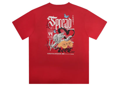Highly Undrtd Spread Love Tee (Red) - UPSTREAMERS