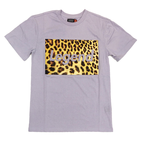 Huge Legend Embossed Tee (Lavender) - UPSTREAMERS