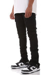 KDNK Cargo Stacked Jean (Black) - UPSTREAMERS