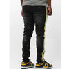 KDNK Side Stripe Denim Jean (Black) - UPSTREAMERS